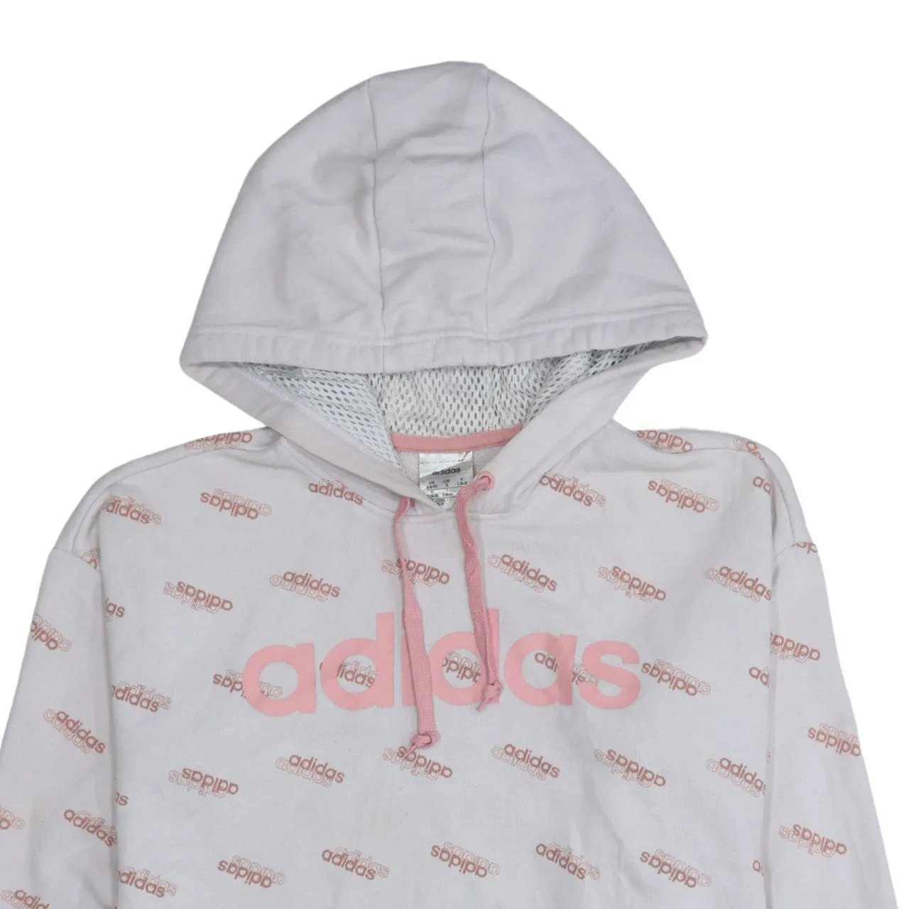 Adidas 90's Spellout Pullover Hoodie Small Beige Cream sold by Vintage Club product image thumbnail 3