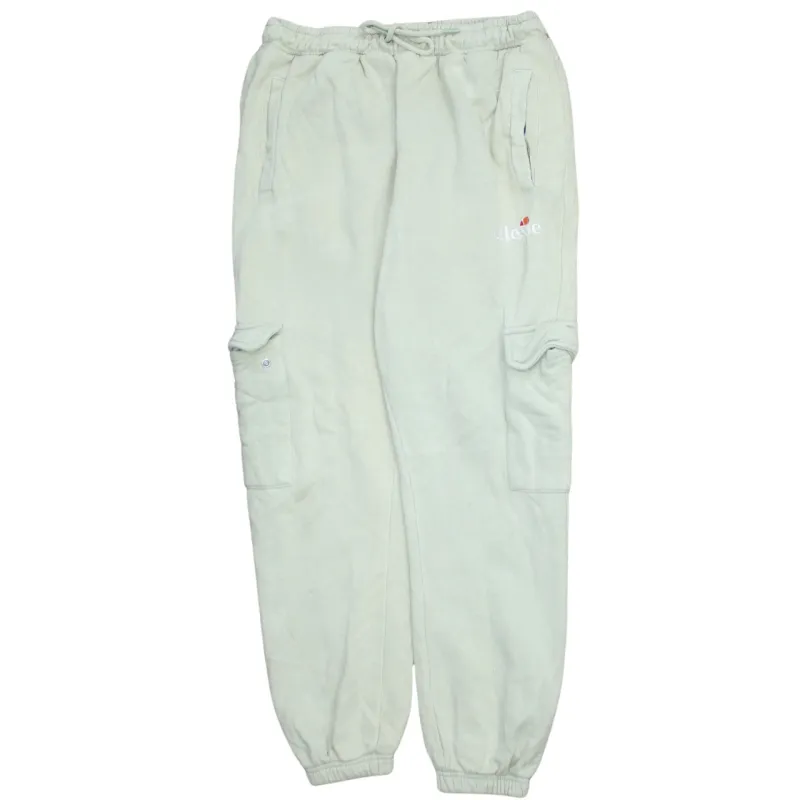 Ellesse Light Green Joggers Women’s 30 Cargo Pockets Embroidered Logo Cuffed Sweatpants made by Ellesse
