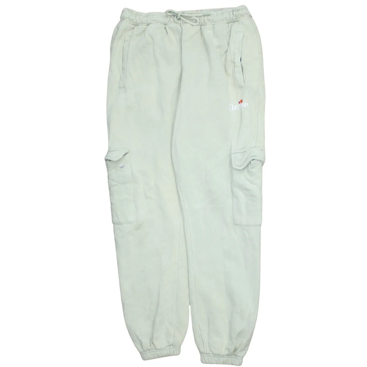 Ellesse Light Green Joggers Women’s 30 Cargo Pockets Embroidered Logo Cuffed Sweatpants sold by Vintage Club