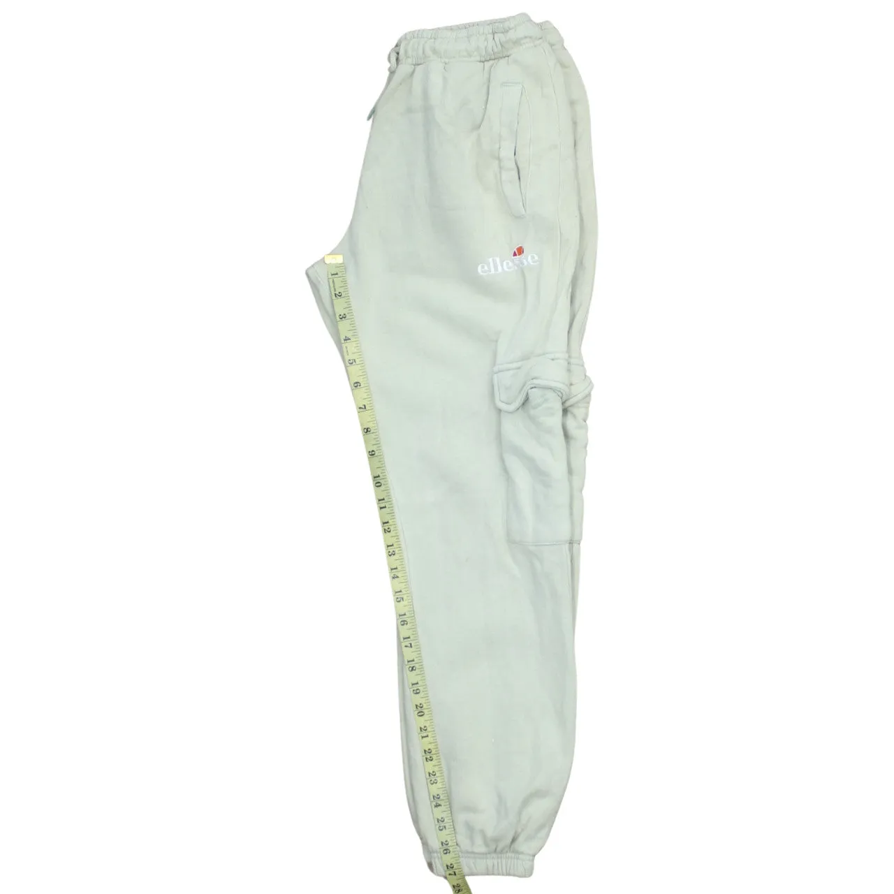 Ellesse Light Green Joggers Women’s 30 Cargo Pockets Embroidered Logo Cuffed Sweatpants sold by Vintage Club product image thumbnail 5