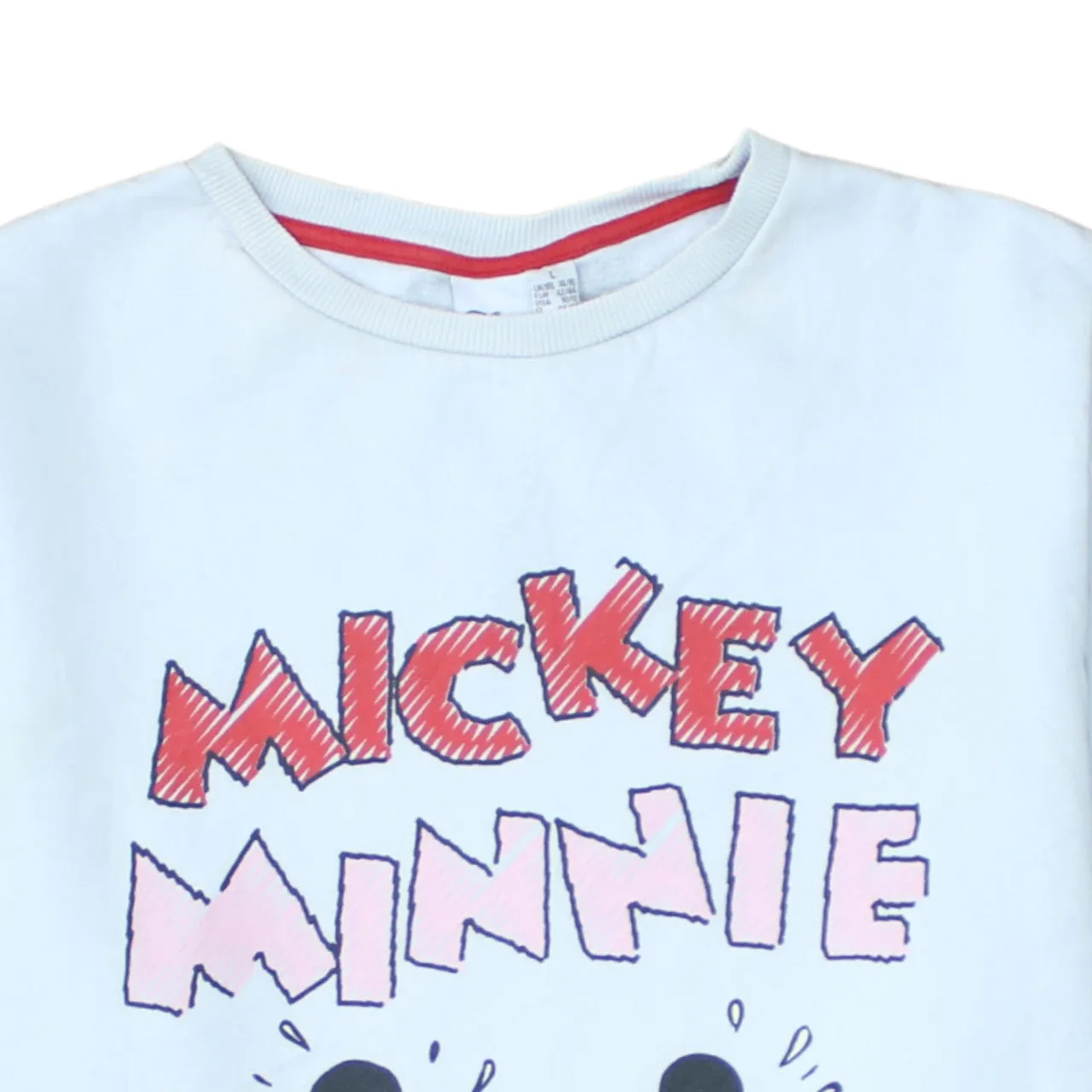 Disney 90's Mickey & Minnie Mouse Crew Neck Sweatshirt Large White sold by Vintage Club product image thumbnail 3