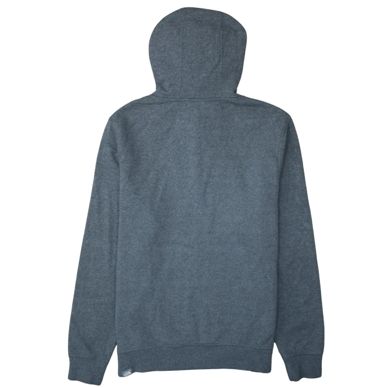 The North Face Dark Grey Hoodie Men's Large Printed Front Logo Fleece Lined Pullover Sweatshirt sold by Vintage Club product image thumbnail 2