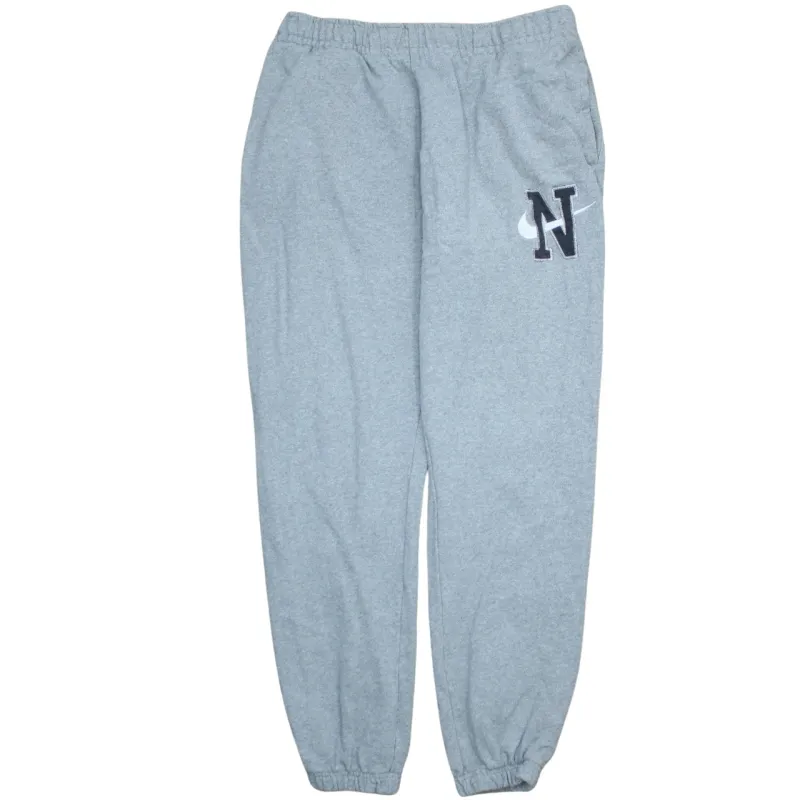 Nike Grey Joggers Men's Large Embroidered N Logo Elasticated Cuffs Cotton Sweatpants sold by Vintage Club