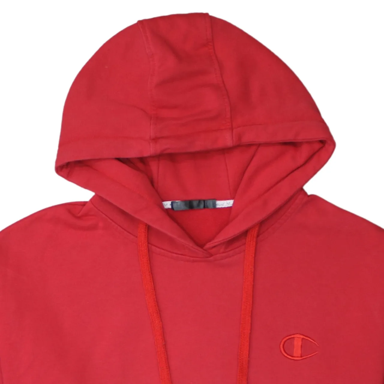 Champion 90's Drawstring Pockets Pullover Hoodie Medium Red sold by Vintage Club product image thumbnail 3