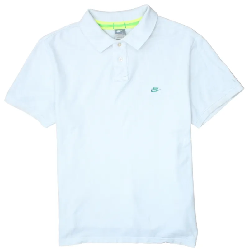 Nike 90's Swoosh Short Sleeves Polo Shirt Large White sold by Vintage Club