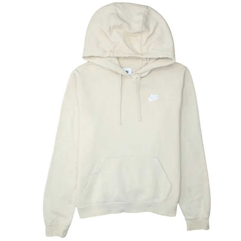 Nike 90's Swoosh Pullover Hoodie Medium Beige Cream made by Nike