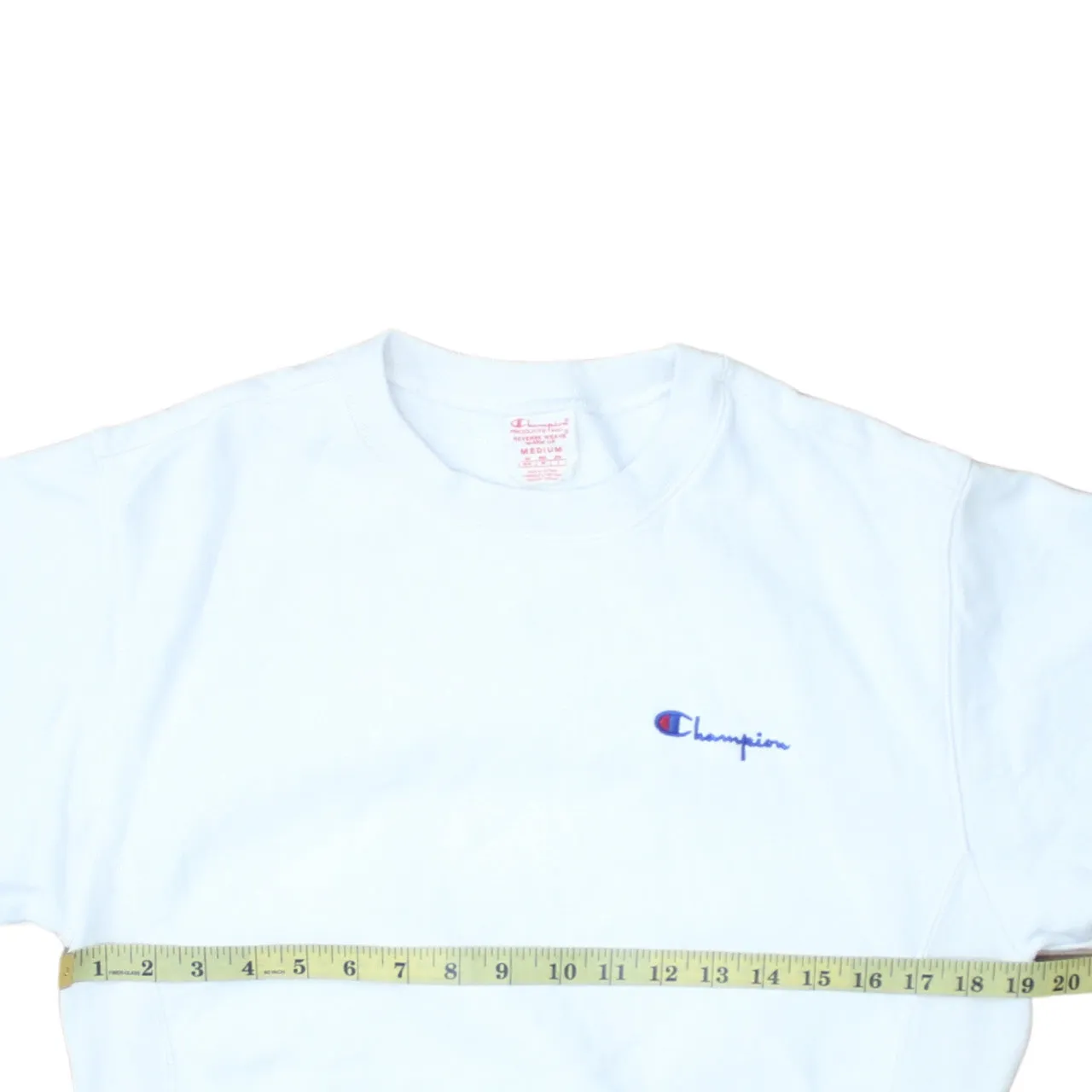 Champion 90's Lightweight Crew Neck Sweatshirt Medium White sold by Vintage Club product image thumbnail 5