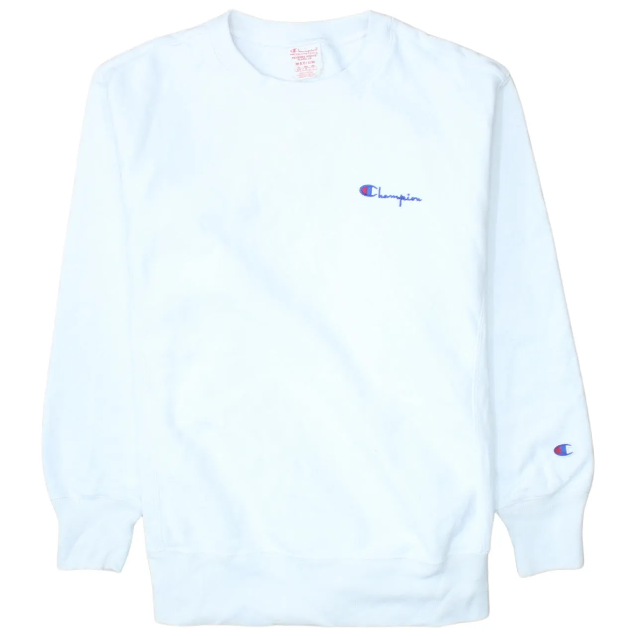 Champion 90's Lightweight Crew Neck Sweatshirt Medium White sold by Vintage Club