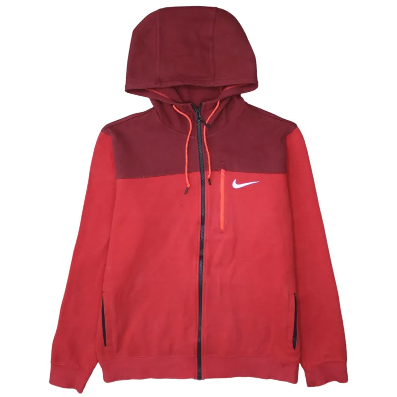 Nike 90's Swoosh Full Zip Up Hoodie Large Red sold by Vintage Club