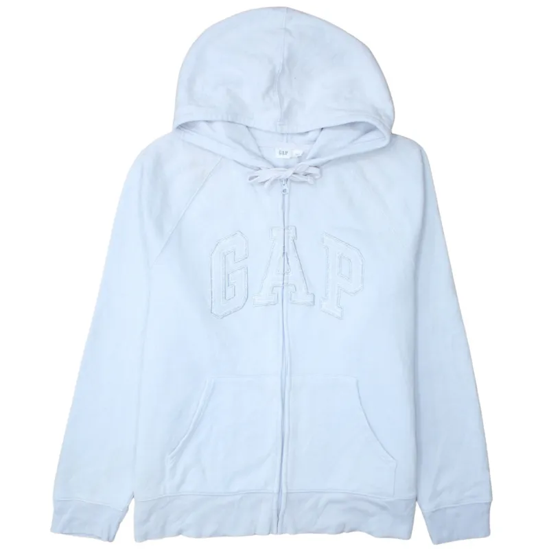 Gap 90's Spellout Full Zip Up Hoodie XLarge Blue sold by Vintage Club
