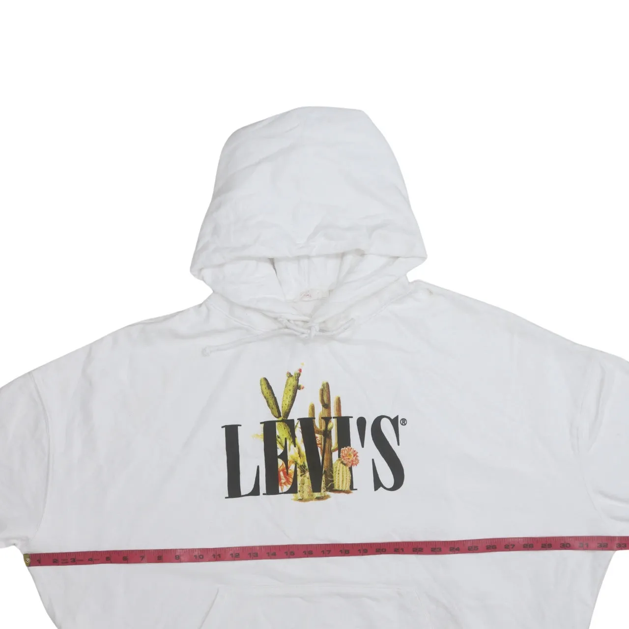 Levi's 90's Spellout Pullover Hoodie XXLarge (2XL) White sold by Vintage Club product image thumbnail 5