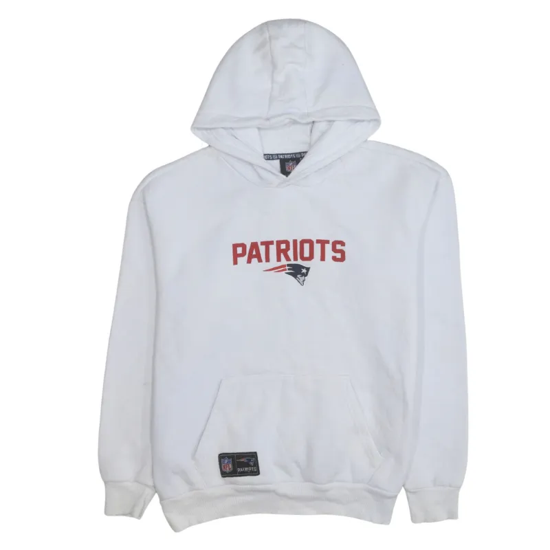 NFL 90's Patriots Pullover Hoodie Large White sold by Vintage Club