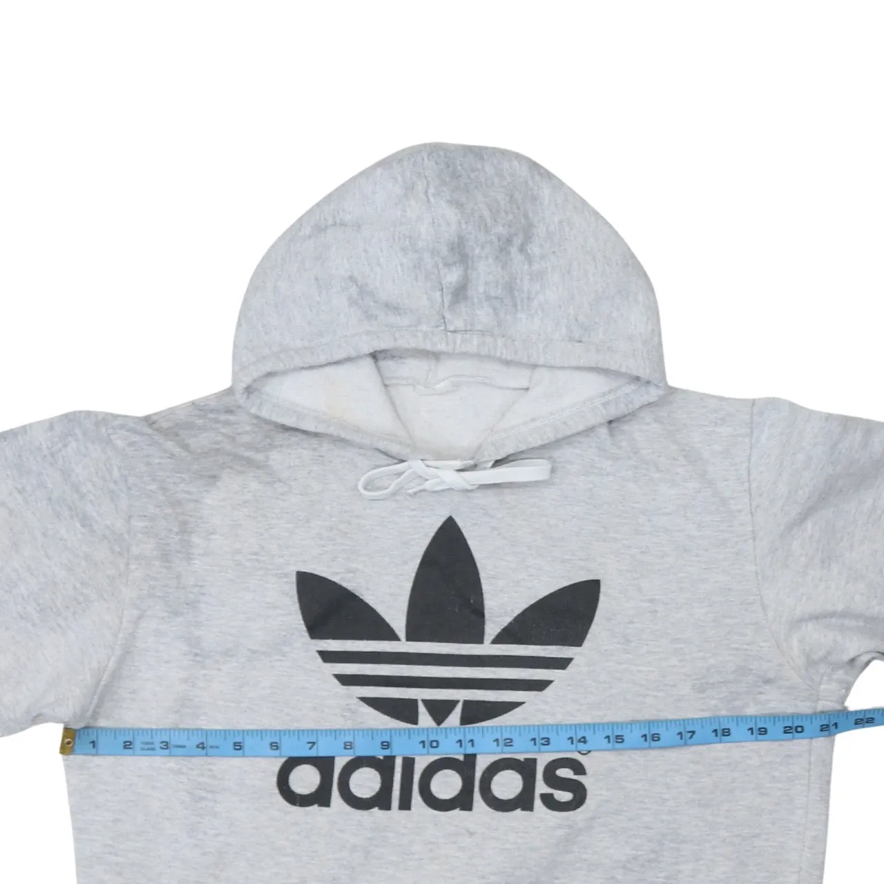 Adidas 90's Spellout Pullover Hoodie Small Grey sold by Vintage Club product image thumbnail 5
