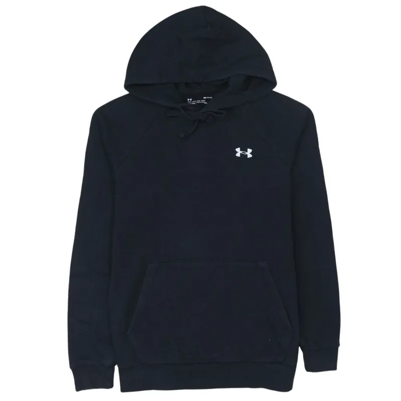 Under Armour Black Hoodie Men’s Small Embroidered Chest Logo Front Pocket Pullover Sweatshirt sold by Vintage Club