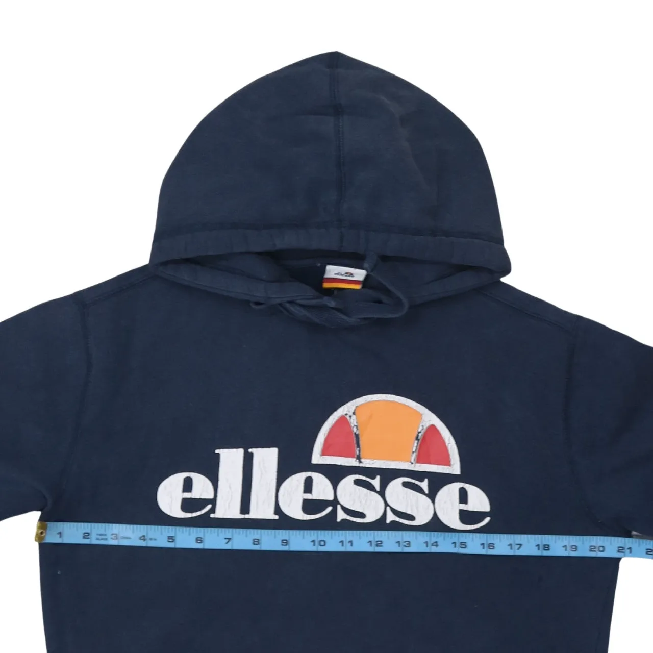 Ellesse 90's Spellout Pullover Hoodie Small Navy Blue sold by Vintage Club product image thumbnail 5
