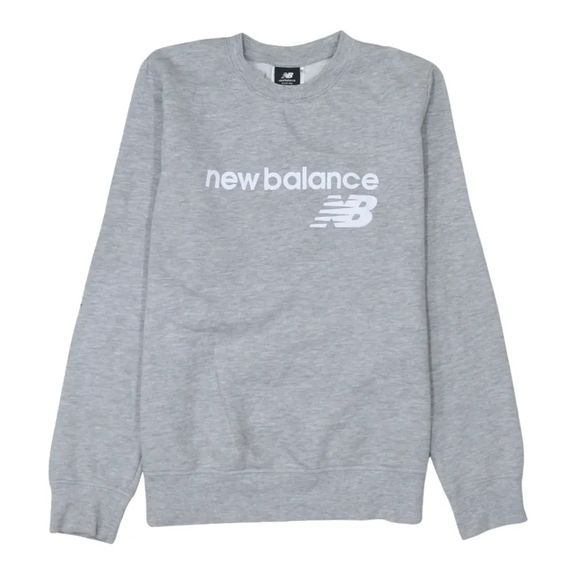 New Balance 90's Spellout Crew Neck Sweatshirt Medium Grey made by New Balance