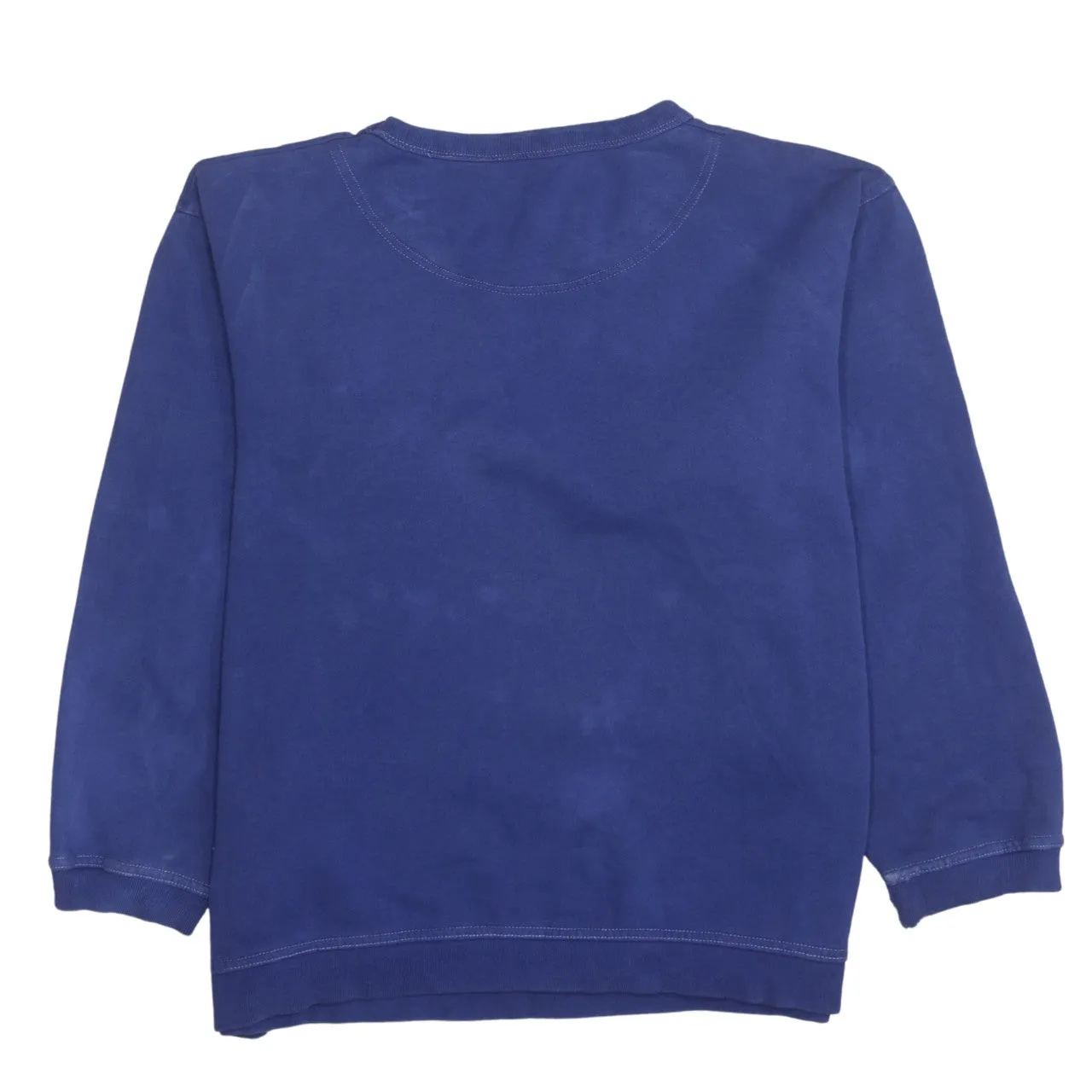 Champion Blue Sweatshirt Men's Small Embroidered Script Logo Crewneck Pullover Fleece Top sold by Vintage Club product image thumbnail 2