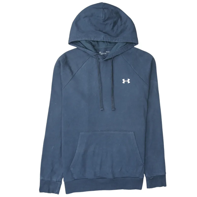 Under Armour 90's Drawstring Pockets Pullover Hoodie Medium Navy Blue sold by Vintage Club