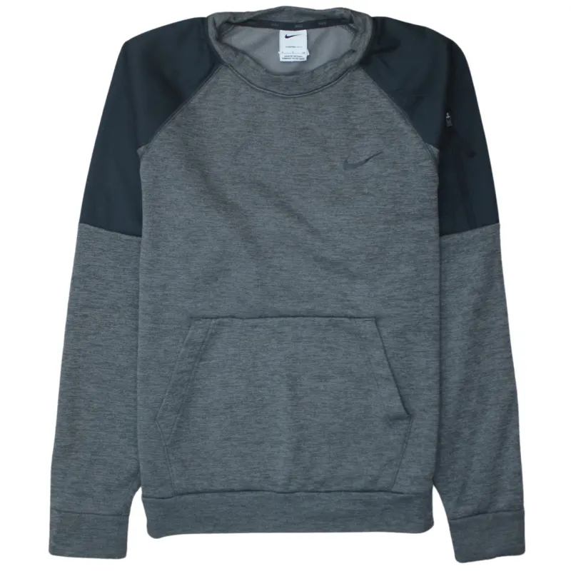 Nike 90's Swoosh Crew Neck Sweatshirt Small Grey sold by Vintage Club