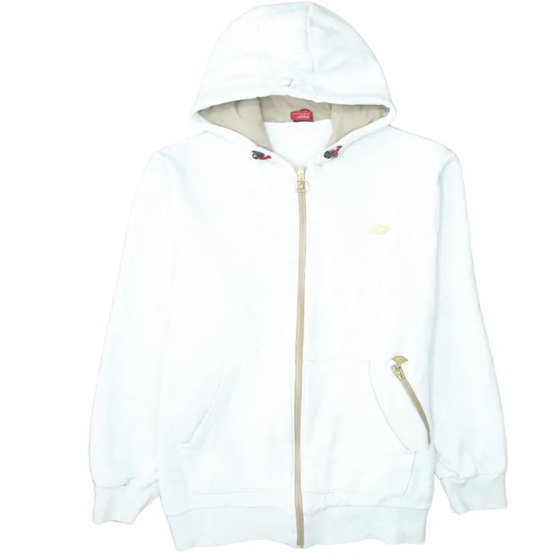 Jordan Off White Zip Hoodie Men's Large Embroidered Jumpman Logo Front Pockets Sweatshirt made by Jordan