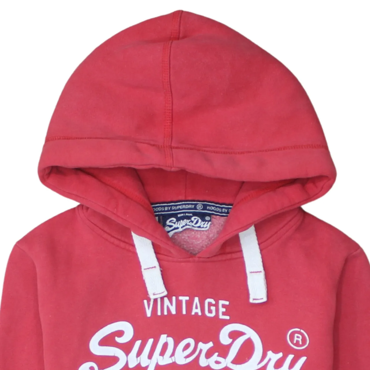 Super Dry 90's Spellout Pullover Hoodie Medium Red sold by Vintage Club product image thumbnail 3