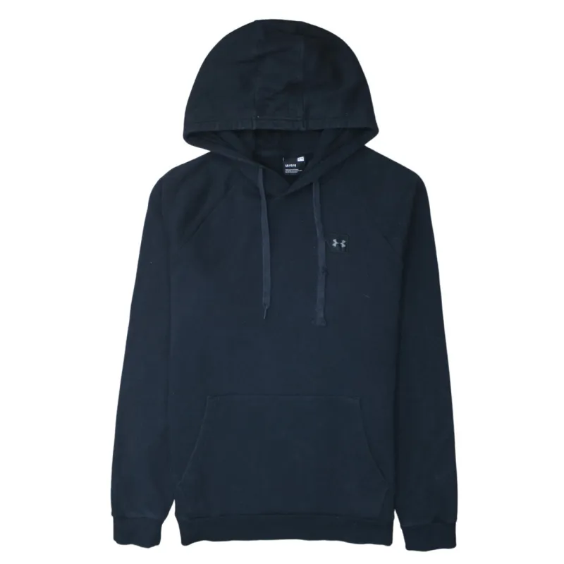 Under Armour 90's Drawstring Pockets Pullover Hoodie Large Navy Blue sold by Vintage Club