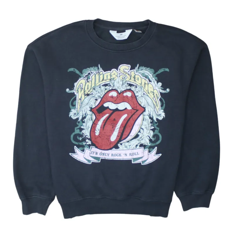 H&M 90's The Rolling Stones Crew Neck Sweatshirt Medium  Black sold by Vintage Club
