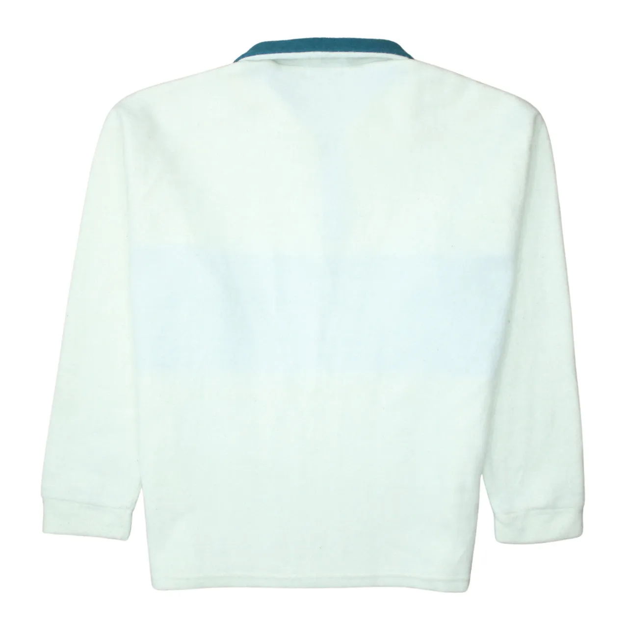 Chaps 90's Lightweight Quarter Zip Sweatshirt Large Beige Cream sold by Vintage Club product image thumbnail 2