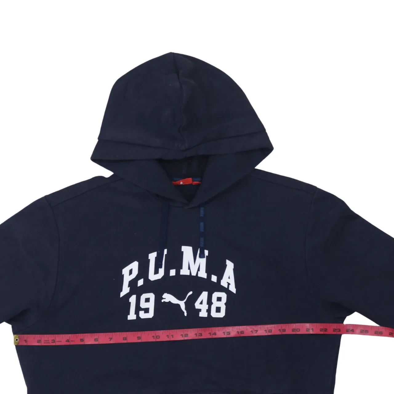 Puma 90's Spellout Pullover Hoodie Large Navy Blue sold by Vintage Club product image thumbnail 5