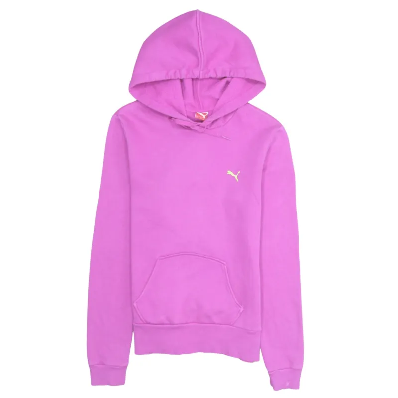 Puma 90's Drawstring Pockets Pullover Hoodie Medium Pink sold by Vintage Club
