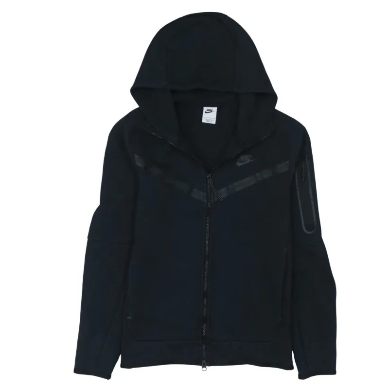 Nike 90's Swoosh Full Zip Up Hoodie Small Black sold by Vintage Club