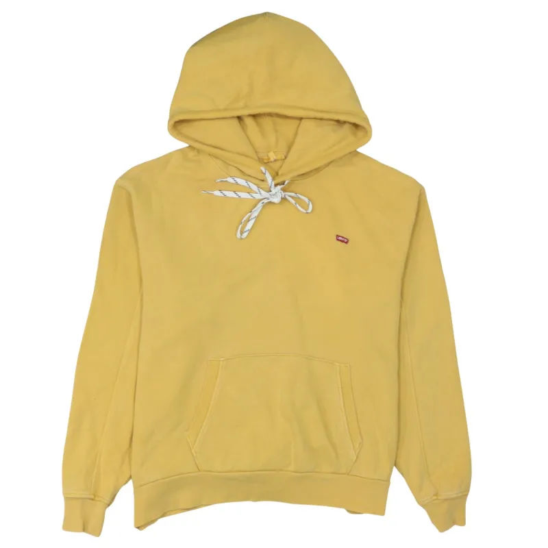 Levi's 90's Drawstring Pockets Pullover Hoodie Medium Yellow sold by Vintage Club