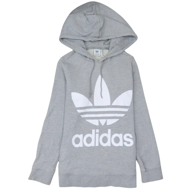Adidas 90's Spellout Pullover Hoodie Medium Grey sold by Vintage Club