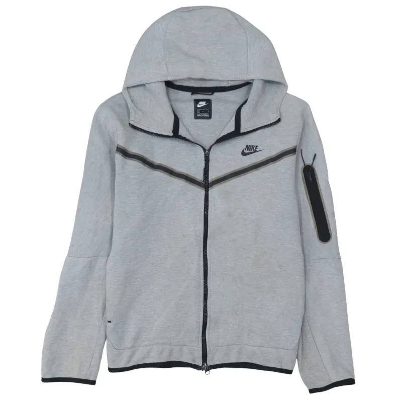 Nike 90's Swoosh Full Zip Up Hoodie Large Grey sold by Vintage Club