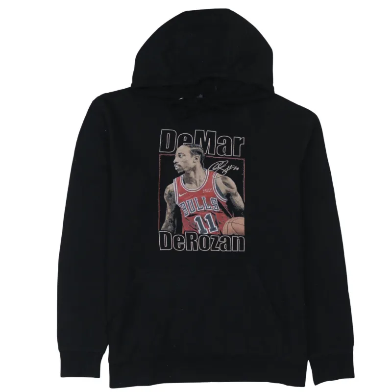 Retro 90's Drawstring Pockets Pullover Hoodie Medium Black sold by Vintage Club