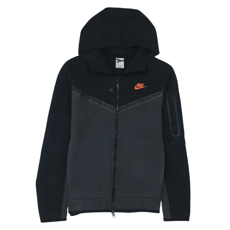 Nike 90's Swoosh Full Zip Up Hoodie Small Black sold by Vintage Club