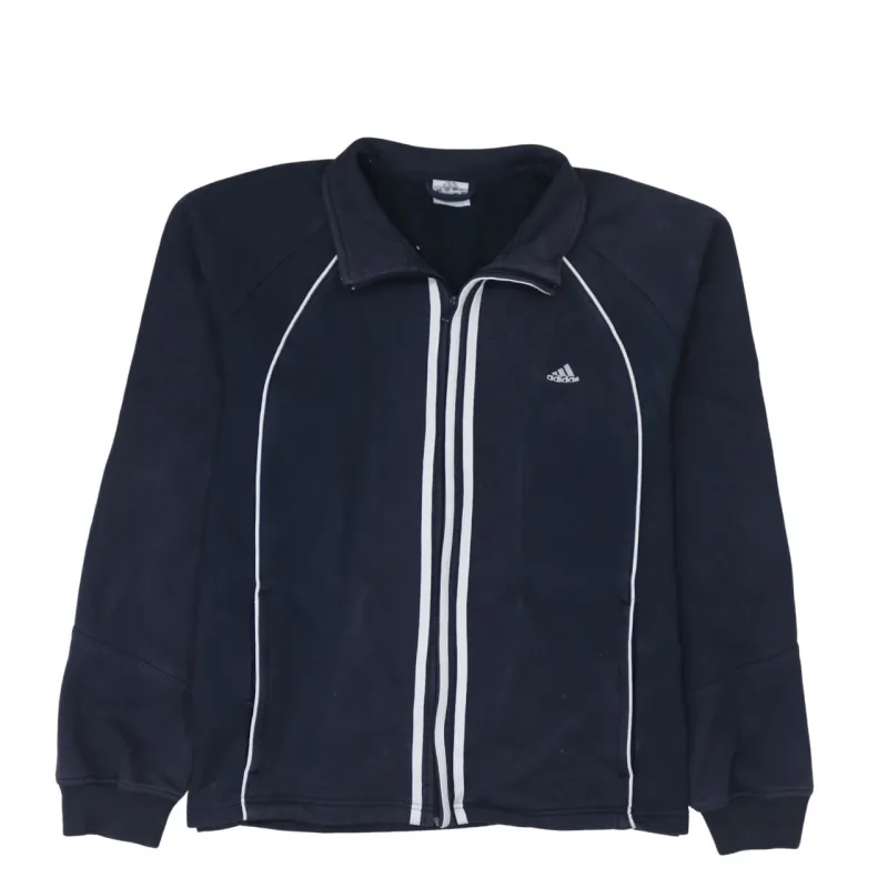 Adidas 90's Lightweight Full Zip Up Sweatshirt XLarge Navy Blue sold by Vintage Club