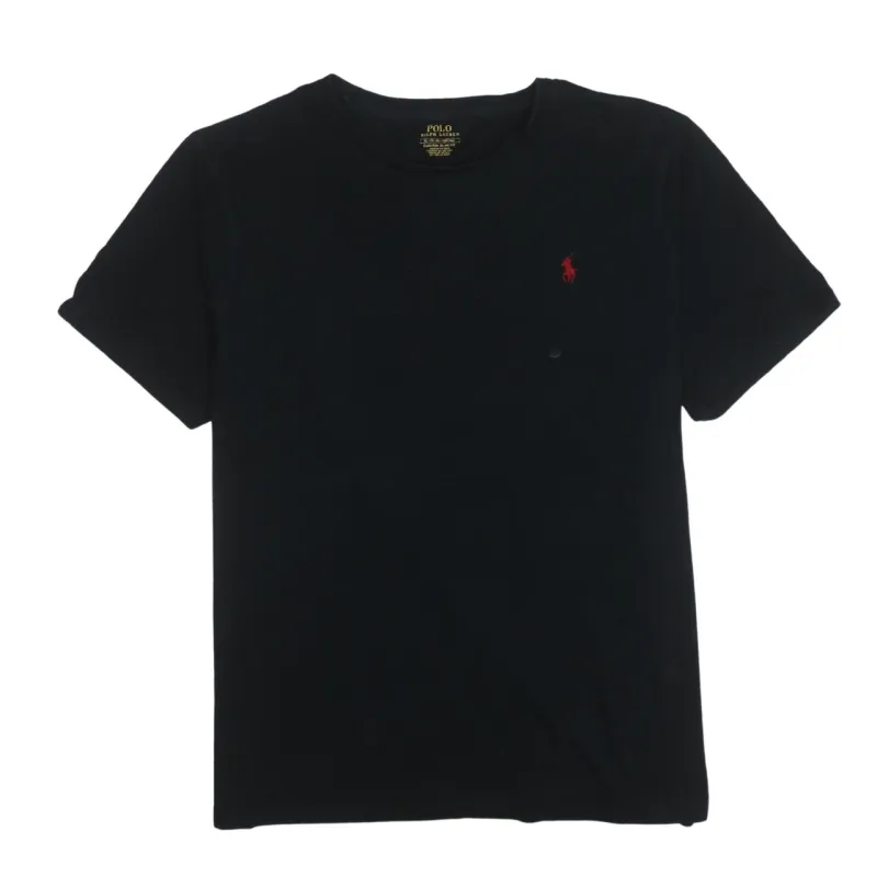 Polo Ralph Lauren Black T Shirt Women’s XLarge Embroidered Red Pony Logo Casual Tee made by Polo by Ralph Lauren