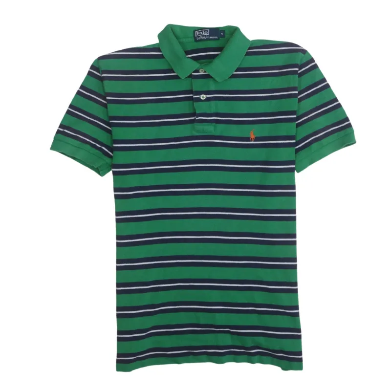 Polo Ralph Lauren 90's Short Sleeves Quarter Button Polo Shirt Medium Green sold by Vintage Club