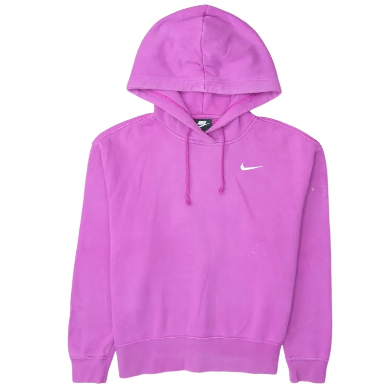 Nike 90's Swoosh Pullover Hoodie Small Pink sold by Vintage Club