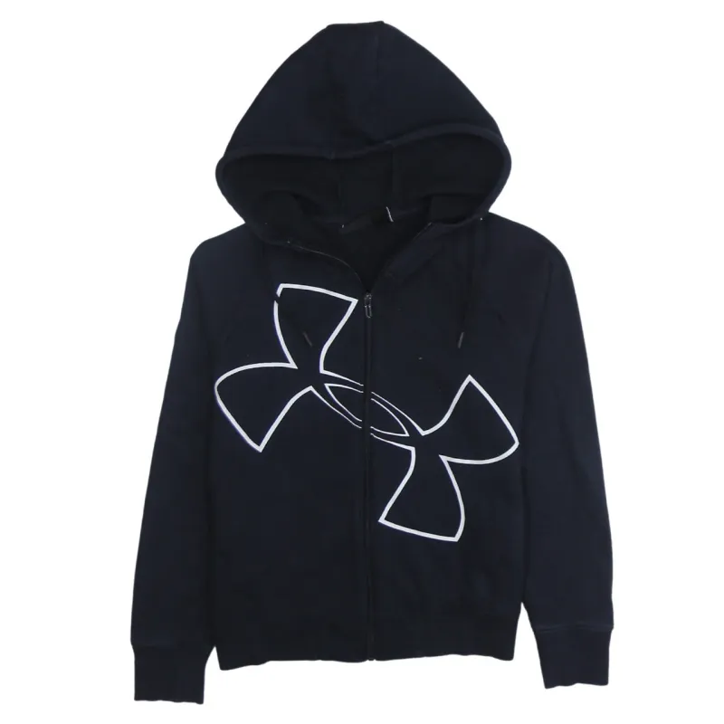 Under Armour 90's Spellout Full Zip Up Hoodie Medium Black sold by Vintage Club