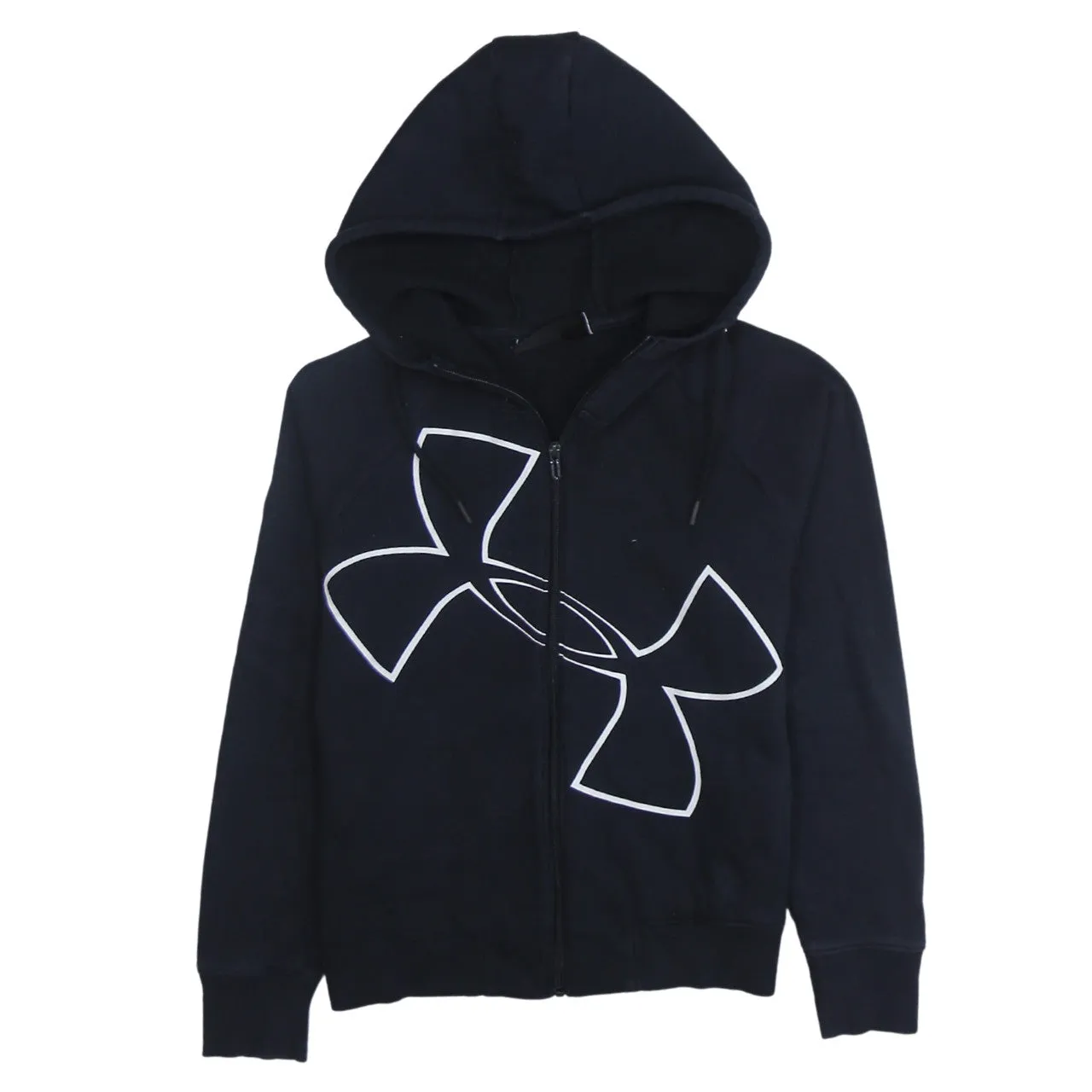 Under Armour 90's Spellout Full Zip Up Hoodie Medium Black sold by Vintage Club