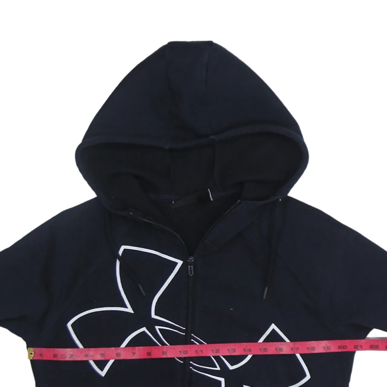 Under Armour 90's Spellout Full Zip Up Hoodie Medium Black sold by Vintage Club product image thumbnail 5