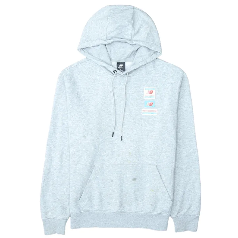 New Balance 90's Drawstring Pockets Pullover Hoodie Medium Grey made by New Balance