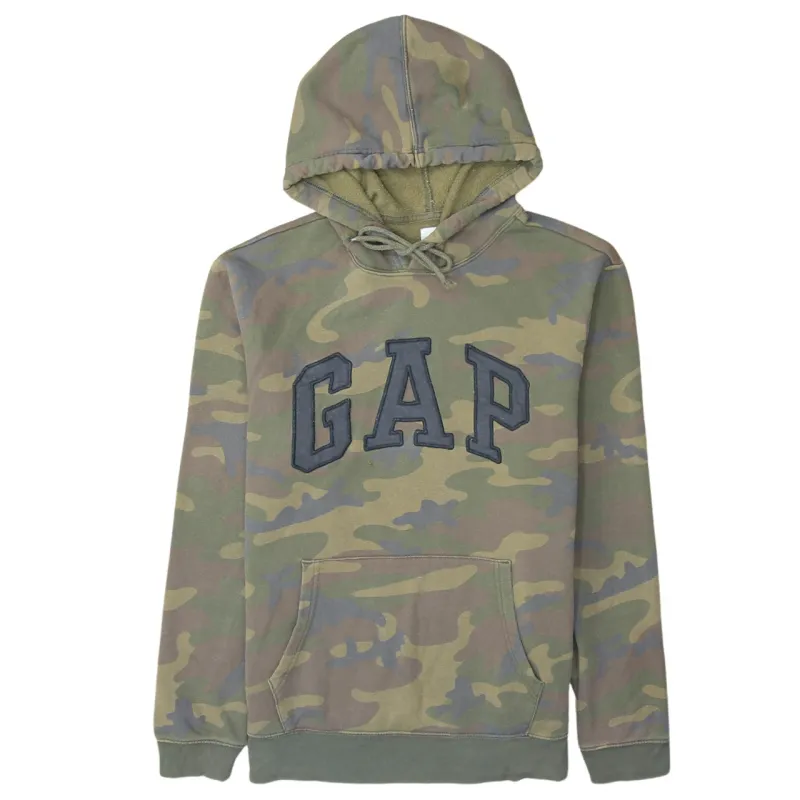 Gap 90's Spellout Pullover Hoodie Medium Green sold by Vintage Club
