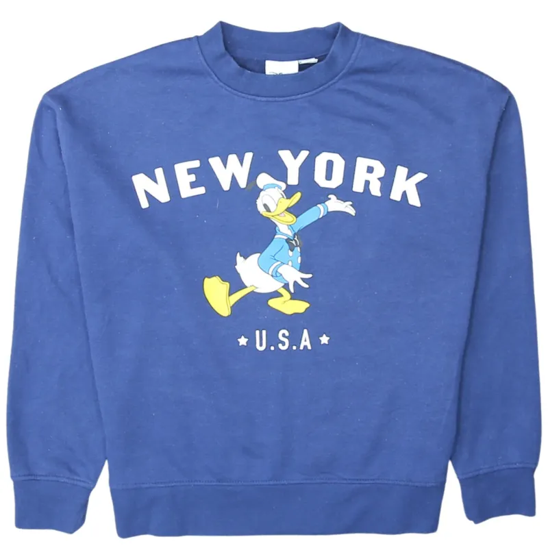 Disney 90's Pluto Crew Neck Sweatshirt Small Navy Blue sold by Vintage Club