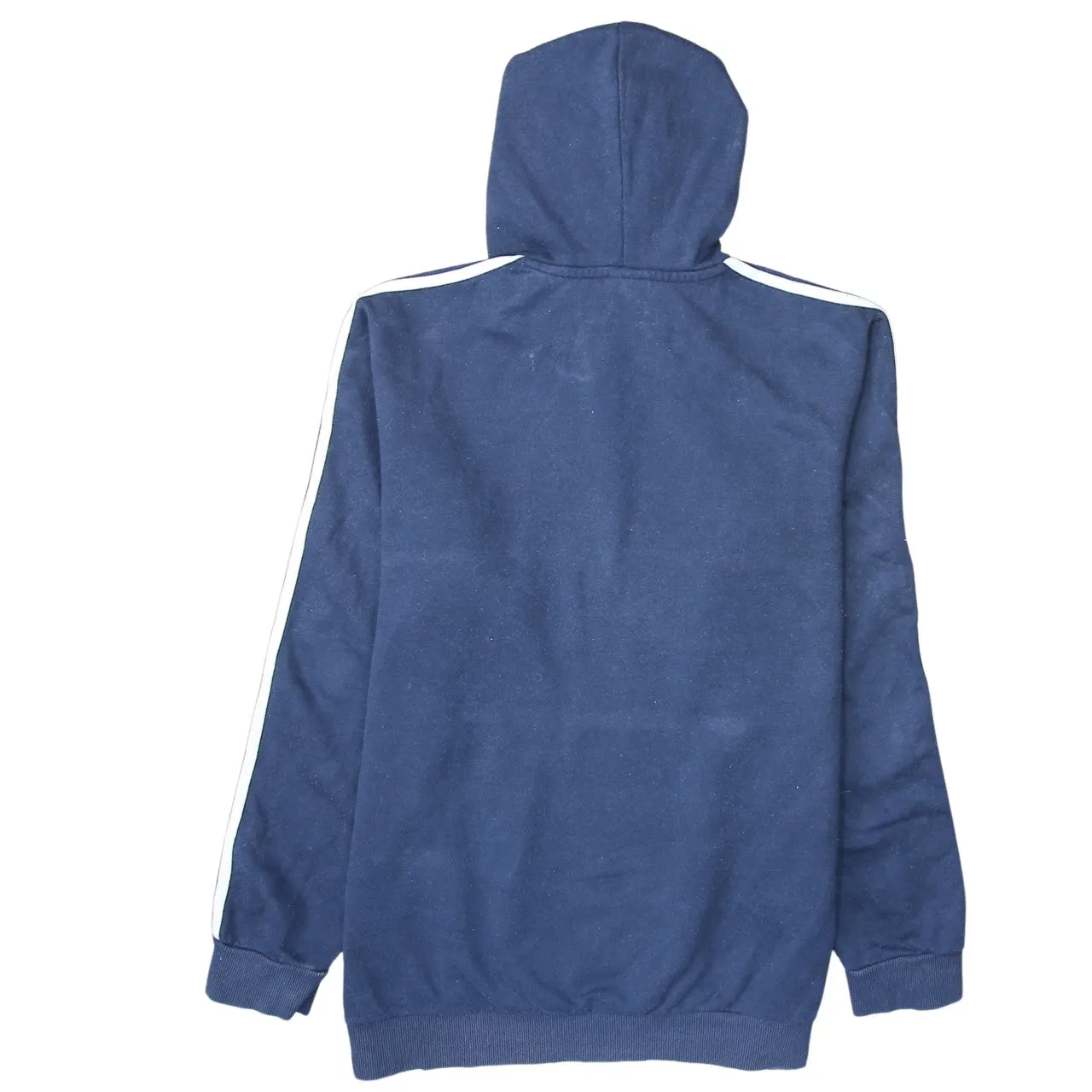 Adidas 90's Striped Sleeve Pullover Hoodie XLarge Navy Blue sold by Vintage Club product image thumbnail 2