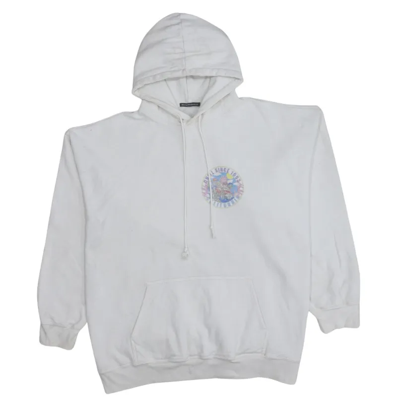 Brandy Melville 90's Drawstring Pockets Pullover Hoodie XXLarge  Beige Cream sold by Vintage Club