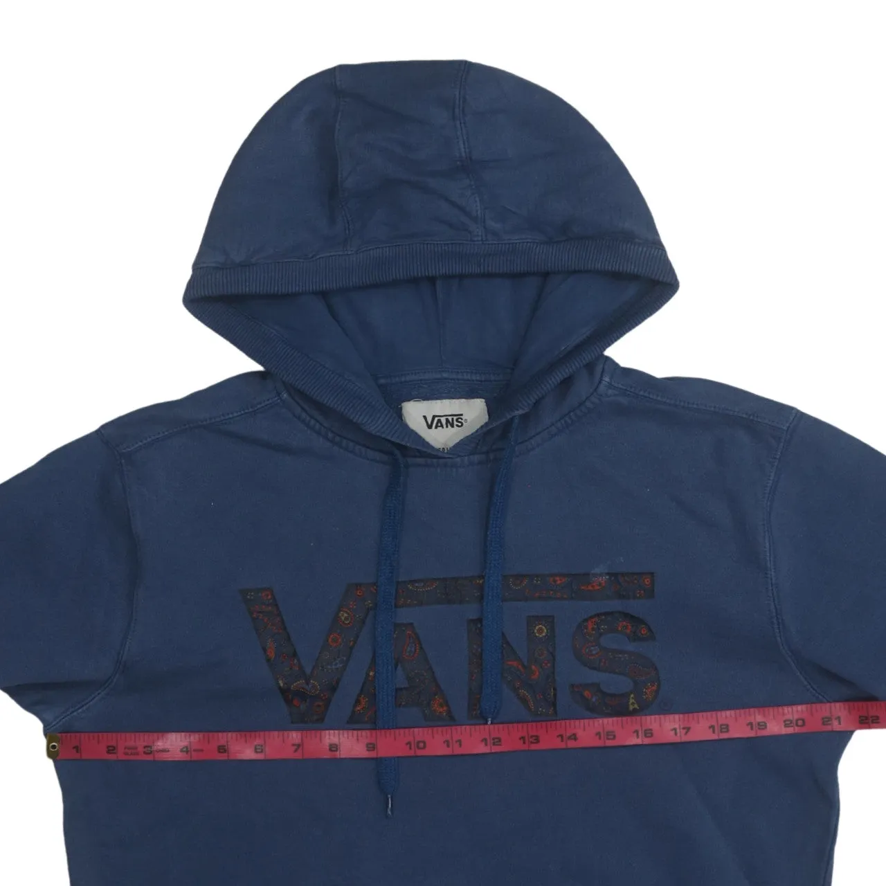 VANS 90's Spellout Pullover Hoodie Medium Navy Blue sold by Vintage Club product image thumbnail 5