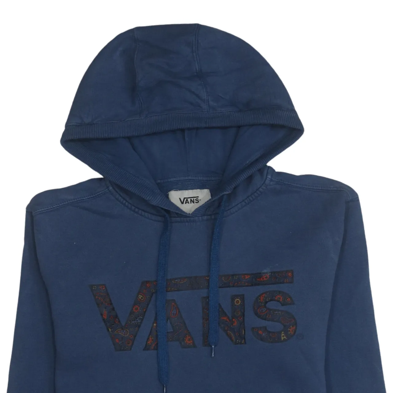 VANS 90's Spellout Pullover Hoodie Medium Navy Blue sold by Vintage Club product image thumbnail 3